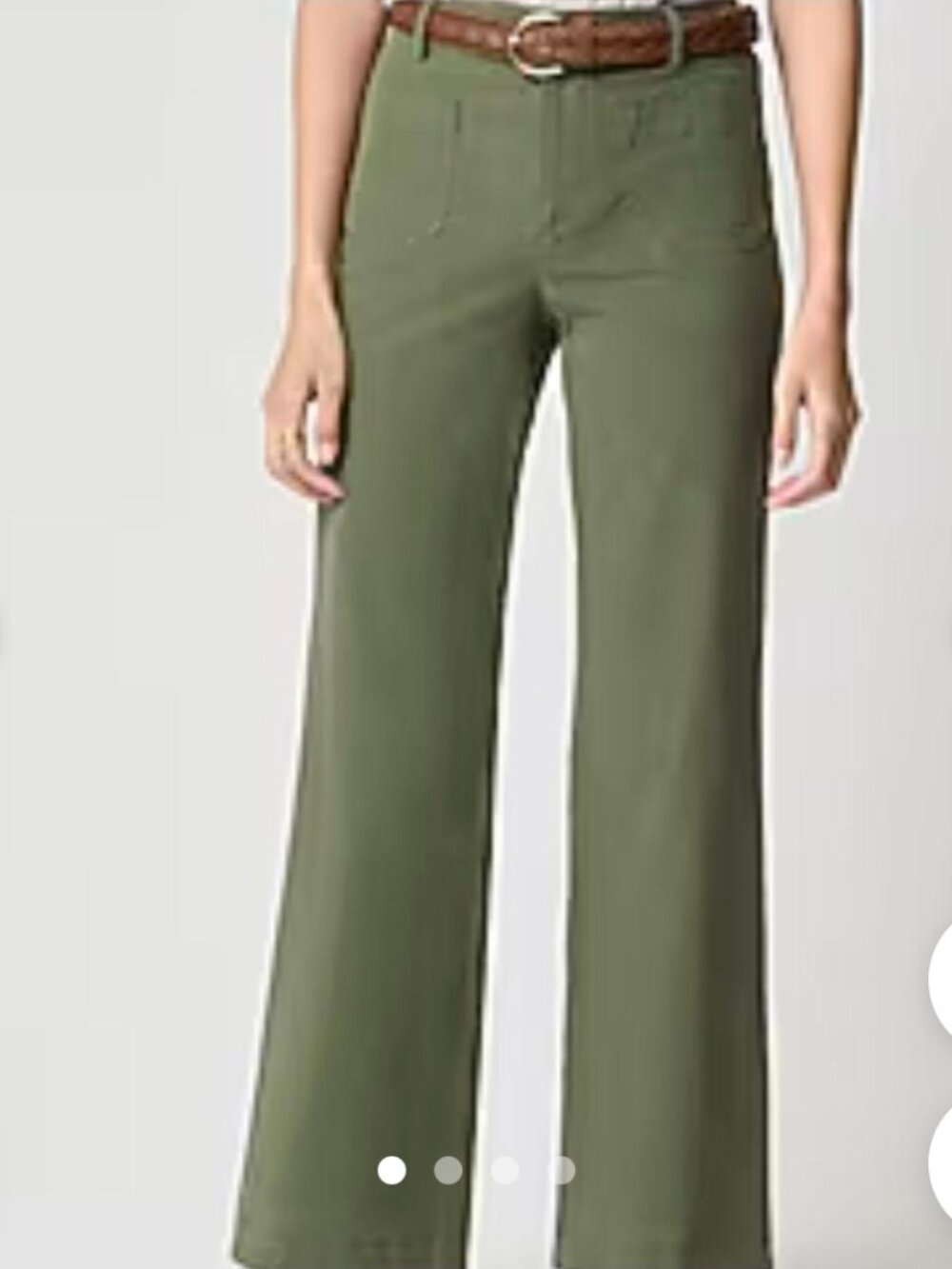 J.Crew Women's Green and Khaki Trousers